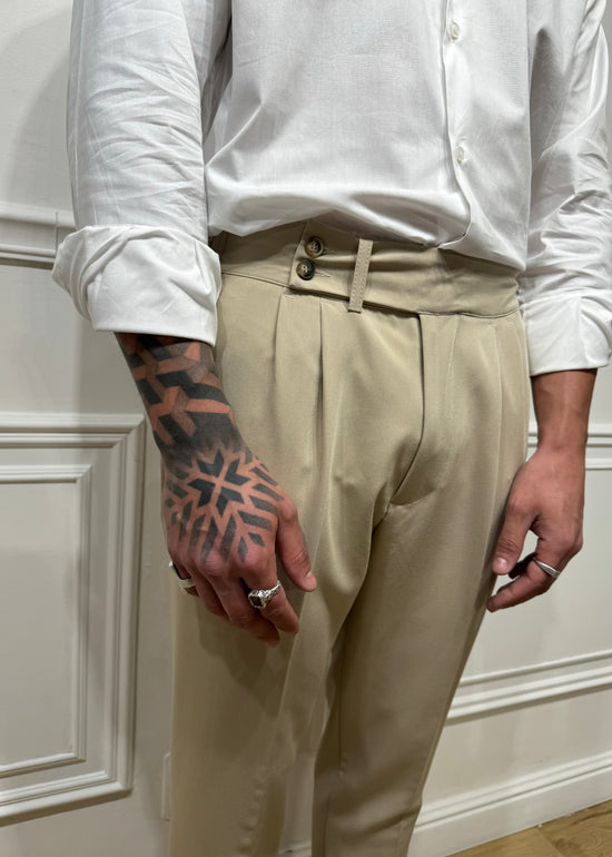 PANTALONI PRESLEY ADA BELTS (NERO - BIANCO - BEIGE - INDACO - GRIGIO PERLA )