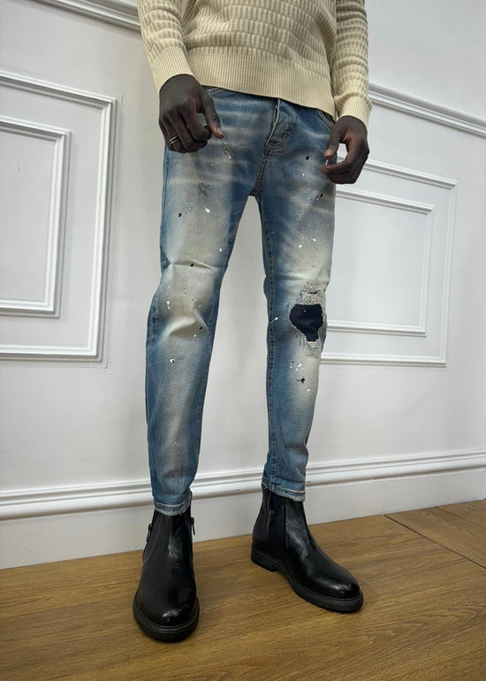 JEANS MOD DSQ* SABBIA PAINT