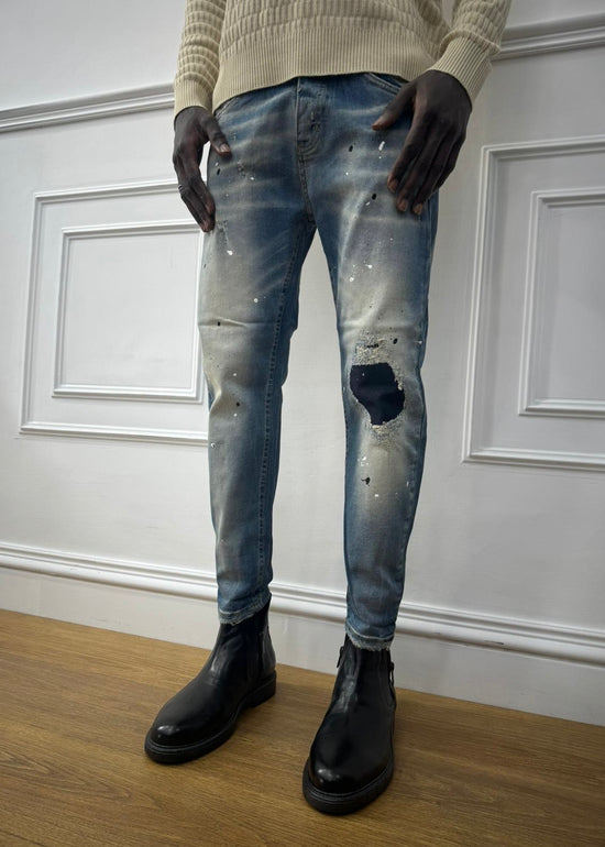 JEANS MOD DSQ* SABBIA PAINT