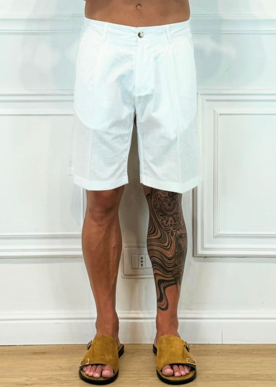 SHORTS IN LINO ( NERO - BEIGE - BIANCO - BLU )