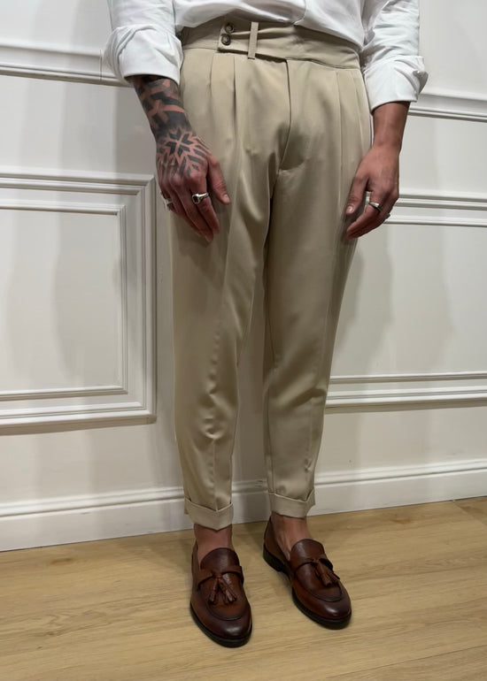 PANTALONI PRESLEY ADA BELTS (NERO - BIANCO - BEIGE - INDACO - GRIGIO PERLA )